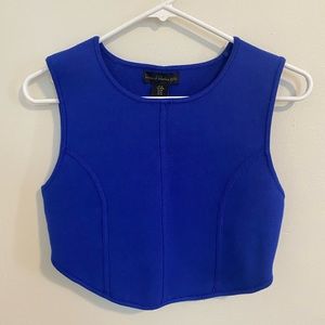 House of Harlow 1960 blue crop top